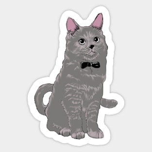 fancy cat Sticker